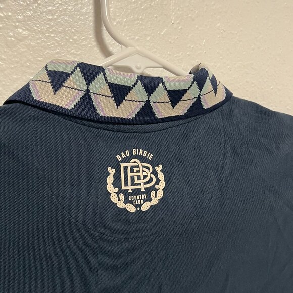 Bad Birdie Country Club Golf Polo Shirt Short Sleeve Blue Men's size XL - Picture 2 of 8